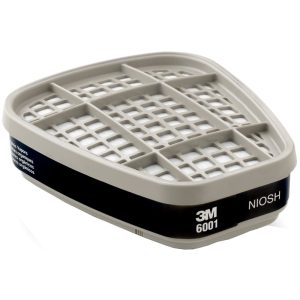 3M ORGANIC VAPOR CARTRIDGE - 6001 1 PAIR (FOR RESPIRATOR 6000/7500)
