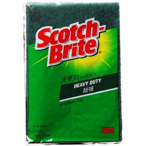 3M SCOTCH BRITE SCOURING PAD 643 6"X4" 3PPP