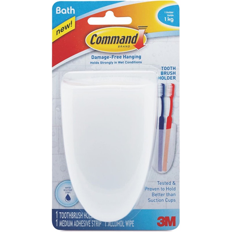3M COMMAND TOOTH BRUSH HOLDER - BATH16ES