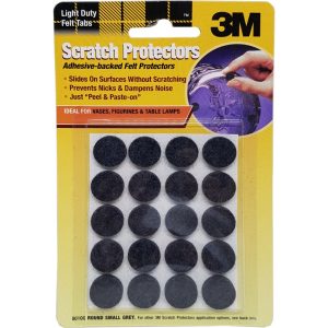3M SCRATCH FELT PROTECTOR 16MM GREY 20PPP- 8010G