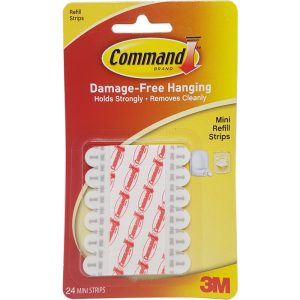 3M COMMAND MINI POSTER 24 STRIPS 17020