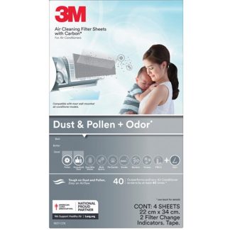 3M DUST POLLEN ODOUR AIRCON FILTER 22X34CM 4PPP 9807-CEN