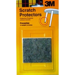3M SCRATCH PROTECTOR SQUARE 30MMX35MM GREY 4PPP 8100G