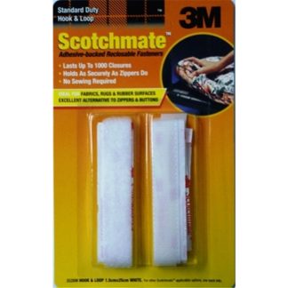 3M HOOK & LOOP 3526W 1.5CMX25CM WHITE