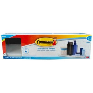 3M COMMAND SHELF 4 LARGE ADHESIVE STRIP BATH20-ES