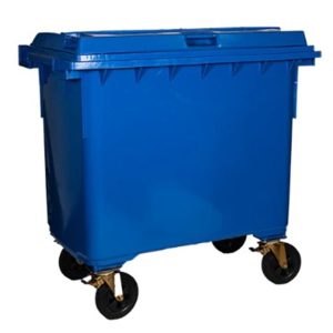 4 WHEELS POLYETHYLENE BIN 1100L L1210XW1060XH1410MM MGB1100L(W)