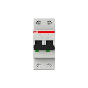 ABB MINIATURE CIRCUIT BREAKER (MCB) S202-C6, 2P, C, 6A