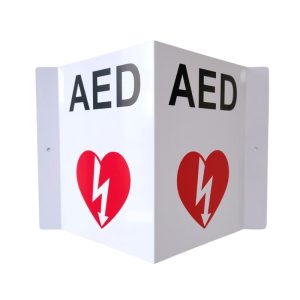 AED 2 WAY SIGN (ALUMINIUM)