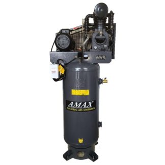 AMAX AIR COMPRESSOR VERTICAL TANK 5.5HP/60L/12BAR AMTS55-60V WITH MOM