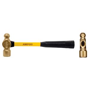 AMPCO NON-SPARKING BALL PEIN HAMMER W FIBERGLASS HANDLE