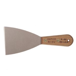 AMPCO NON-SPARKING STIFF BLADE SCRAPER W/ WODEN HANDLE
