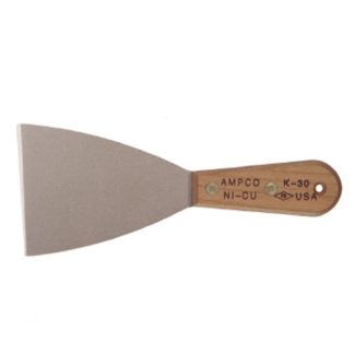 AMPCO NON-SPARKING STIFF BLADE SCRAPER W/ WODEN HANDLE