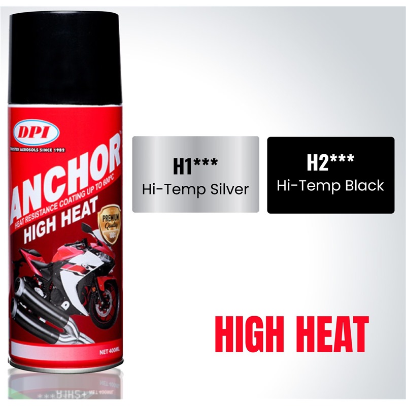 ANCHOR HIGH HEAT (600°C HEAT RESISTANT) SPRAY PAINT