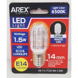 AREX AR T-L1T2214A-1.5W-W E14 6500K LED BULB WHITE