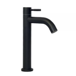 ARINO T-1019LSS-MB TALL LEVER HANDLE BASIN PILLAR TAP MATT BLACK