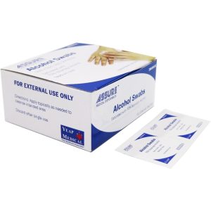 ASSURE ALCOHOL SWAB STERILE 3CMX3CM,2PLY 200'S/BOX