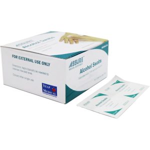 ASSURE ALCOHOL SWAB LARGE STERILE 4CMX4CM,2PLY 200'S/BOX