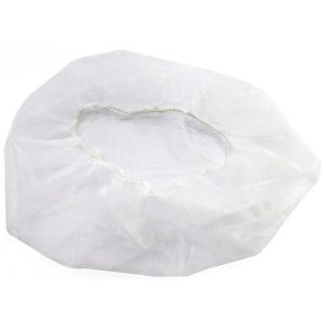 ASSURE DISPOSABLE 21'' NON-WOVEN BOUFFANT HAIR COVER CAPS WHITE 100'S/PKT