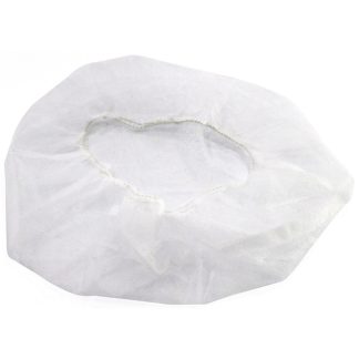 ASSURE DISPOSABLE 21'' NON-WOVEN BOUFFANT HAIR COVER CAPS WHITE 100'S/PKT