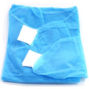 ASSURE LAB COAT BLUE 30G KNITTED CUFF (INDIVIDUALLY PACKED)