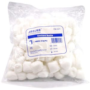 ASSURE COTTON BALL NON STERILE 0.5G 100'S/PKT