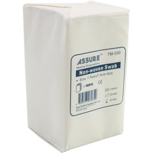 ASSURE SWAB NON STERILE (NON WOVEN) 4PLY 100'S/PKT
