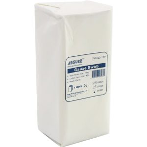 ASSURE SWAB NON STERILE 12PLY MESH 19X15 100'S/PKT