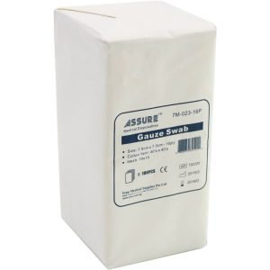 ASSURE SWAB NON STERILE 16PLY MESH 19X15 100'S/PKT