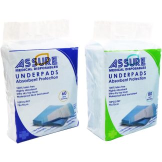 ASSURE UNDERPADS 75CMX75CM 10'S/PKT 15PKT/CTN