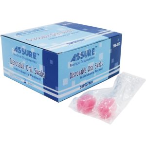 ASSURE ORAL SWAB STICK,INDIVIDUALLY PACKED 50'S/BOX