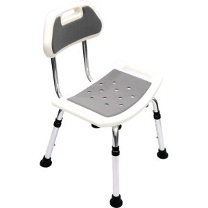 ASSURE ALUMINIUM ADJ.SHOWER SEAT WITH EVA FOAM & BACKSET AR0248