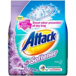 ATTACK DETERGENT PLUS SOFTENER FLORAL ROMANCE POWDER 1.4KG - K294824