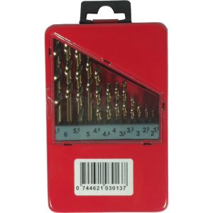 B&N COBALT HSS 13PC DRILL BIT SET 1.5~6.5MM W/ RED METAL BOX
