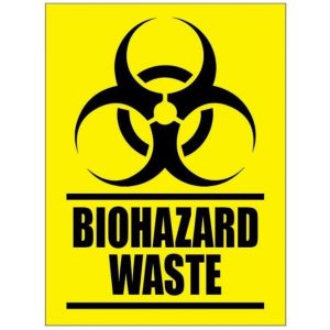 BIOHAZARD STICKER W190XH255MM