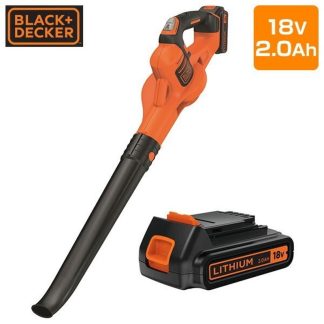 BLACK AND DECKER 18V LI-ION LEAF BLOWER, AIR SPEED 130MPH 1 BATT & CHARGER GWC1820PCF