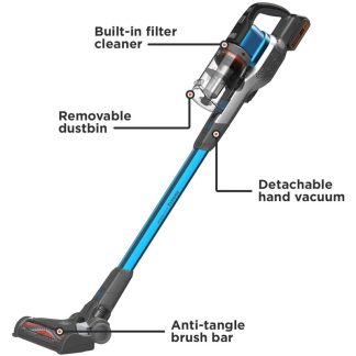 BLACK AND DECKER EXTREME CORDLESS STICK VACUUM CLEANER W/20V BATTERY BSV2020GW-XD
