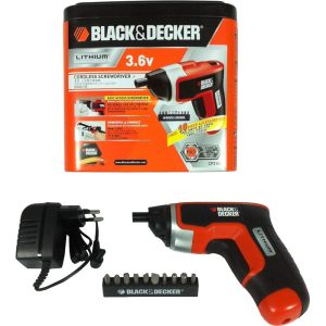 BLACK AND DECKER 3.6V COMPACT SCREWDRIVER CP310X
