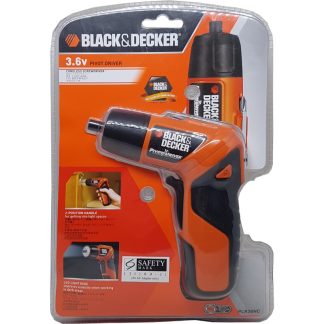 BLACK AND DECKER 3.6V PIVOT 180 SCREWDRIVER WITH LED PLR36NC
