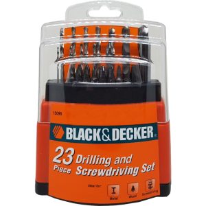 BLACK AND DECKER 23 PCS DRILL & SCREWDRIVER BIT SET 15095B1