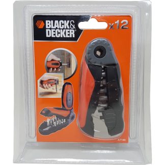 BLACK AND DECKER 12 PC FLIP HANDLE SCREWDRIVER SET A7140