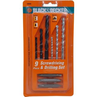 BLACK AND DECKER 9PC DRILL & DRIVER BIT SET 50688G