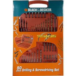 BLACK AND DECKER 50 PCS DRILLING & SCREWDRIVING SET A7066