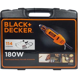 BLACK AND DECKER ROTARY TOOLS W/114 ACCESSORIES RT18KA