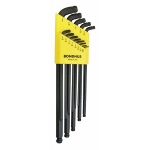 BONDHUS DOUBLE BALL END L-WRENCHES SET (SDBLX13XL) 13PCS BLACK 67037