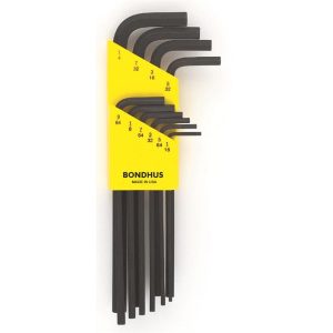 BONDHUS HEX KEY SET L WRENCH (HLX10) BLACK 10PCS 12138