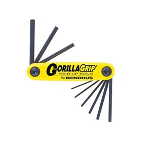 BONDHUS FOLD-UP HEX KEY SET-12591