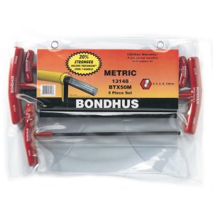 BONDHUS T-HANDLE BALLDRIVER-5PC 13148 ( BTX50M)