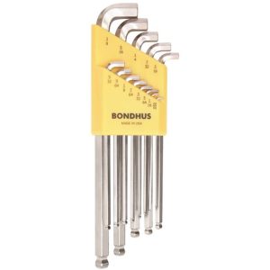 BONDHUS BALLPOINT HEX KEY SET -16737 (SBLX13B) 13PCS SET