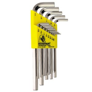 BONDHUS HEX KEY L-WRENCH SET LONG ARM 16137 (HLX13B) - USA