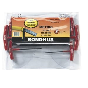 BONDHUS GRADUATED LENGTH T-HANDLE-6PCS 13348 HTX60M